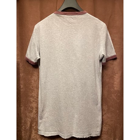 MADE IN ITALY製 DSQUARED2 プリントリンガーTシャツ グレー Mサイズ