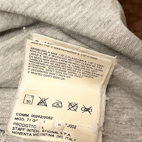 MADE IN ITALY製 DSQUARED2 プリントリンガーTシャツ グレー Mサイズ