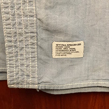 MADE IN JAPAN製 WTAPS 長袖ダンガリーシャツ ライトインディゴ Mサイズ
