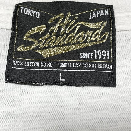 MADE IN JAPAN製 Hi-STANDARD NEVER DIE MOTHER FUCKER Tシャツ ホワイト Lサイズ