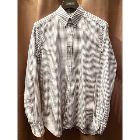MADE IN JAPAN製 BEAMS F 長袖ブロックチェックシャツ マルチカラー 39-15 1/2サイズ