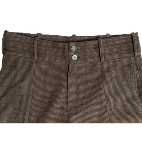 MADE IN ITALY製 DAMIR DOMA コーデュロイコットンウールスラックス ブラウン 50サイズ