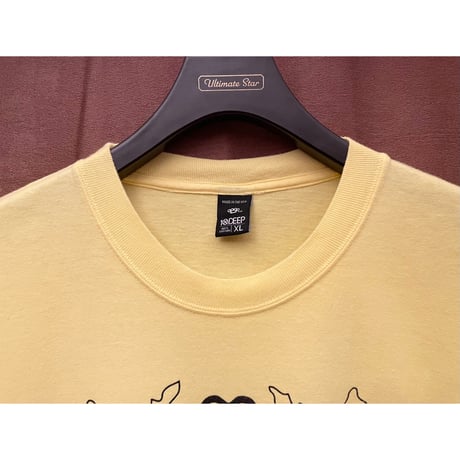 MADE IN USA製 10DEEP プリントTシャツ イエロー XLサイズ