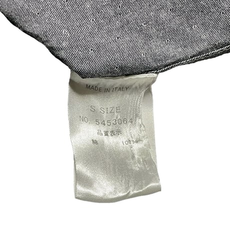 MADE IN ITALY製 Alessandro Gherardeschi 長袖デニムシャツ Sサイズ インディゴ