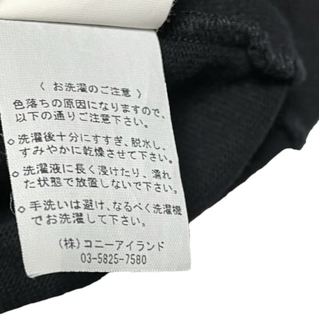 MADE IN FRANCE製 SAINT JAMES コットンボートネックシャツ ブラック S/Mサイズ