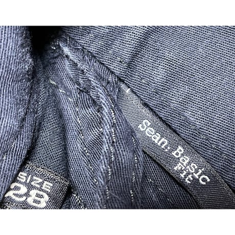 EMPORIO ARMANI executive program Basic Fit クロップドパンツ ネイビー W28サイズ
