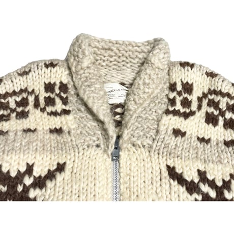 COWICHAN INDIAN KNIT カウチンセーター アイボリー×ブラウン
