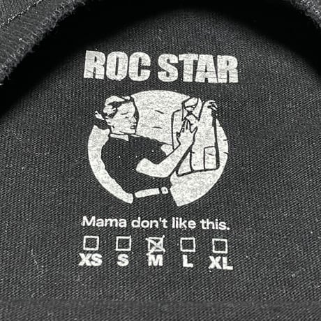 ROCSTAR トライアングルプリントTシャツ ブラック Mサイズ