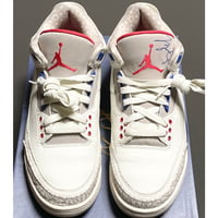 箱、黒タグ、納品書付き NIKE AIR JORDAN3 INTERNATIONAL FLIGHT スニーカー トリコロール US8/26cm