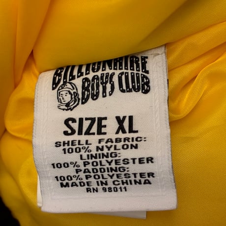 ▲訳あり商品▲ レア BILLIONAIRE BOYS CLUB 中綿入り ハーフジッププルオーバーナイロンジャケット マルチカラー XLサイズ