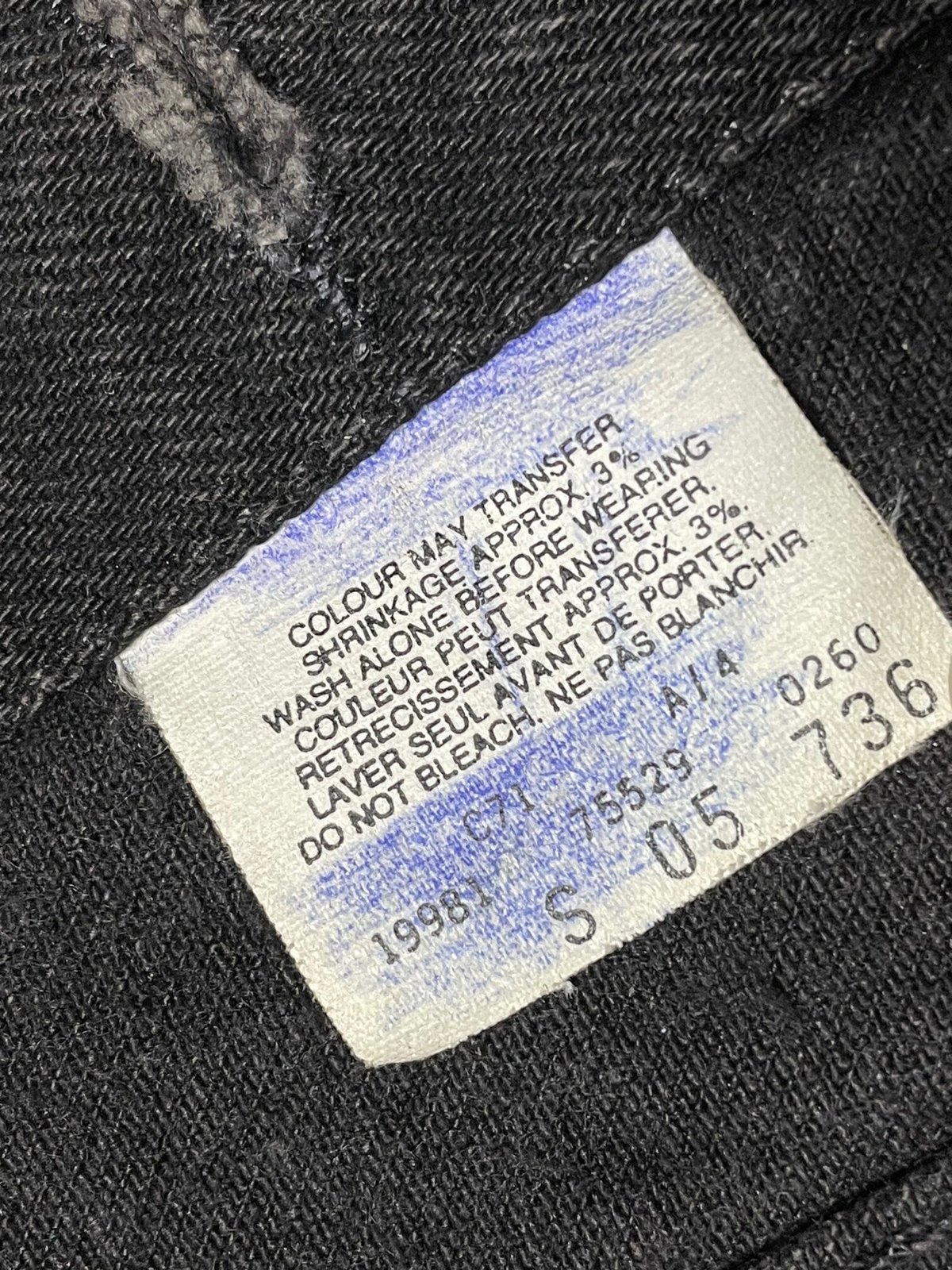 MADE IN CANADA製 LEVI'S ブラックデニムジャケット 75529-0260 MADE IN CANADA製 LEVI'S ブラックデニムジャケット 75529-0260