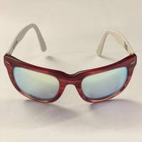 SWAGGER ミラーレンズツートンカラーサングラス レッド×ホワイト