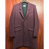 【サザビーリーグ 取り扱い】 MADE IN JAPAN製 J.SABATINO ウールチェスターコート パープル 1サイズ