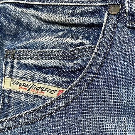 DIESEL デニムハーフパンツ ライトインディゴ W30サイズ