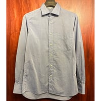 MADE IN USA製 INDIVIDUALIZED SHIRTS 長袖シャンブレーシャツ サックスブルー Mサイズ