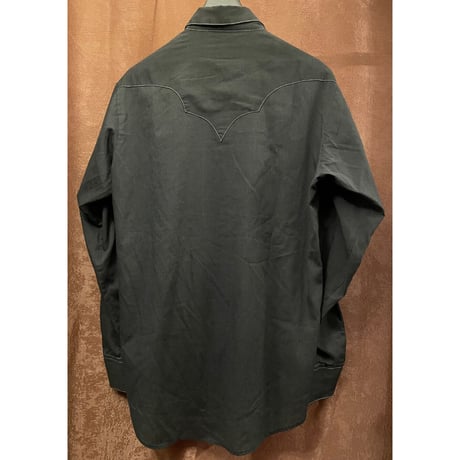 MADE IN USA製 Rockmount Ranch Wear コックコート型長袖ウエスタンシャツ ブラック 16 1/2-35サイズ