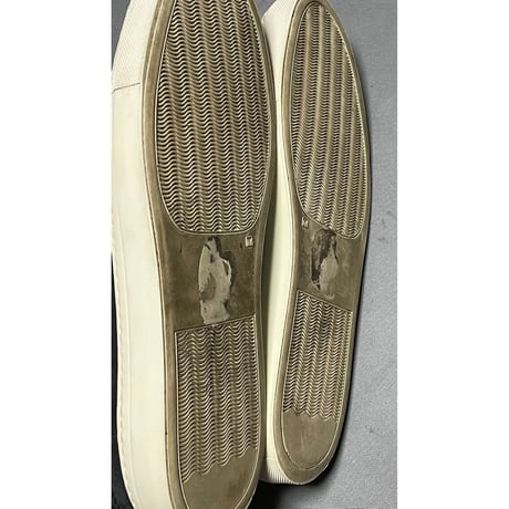 MADE IN ITALY製 BARNEYS NEWYORK タッセル付きスウェードスリッポン ネイビー 42サイズ