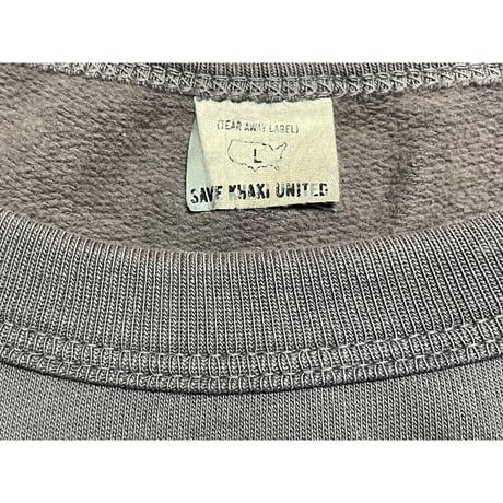 ▲訳あり商品▲【JOURNAL STANDARD取り扱い】MADE IN USA製 SAVE KHAKI UNITED 半袖スウェットTシャツ チャコールグレー Lサイズ