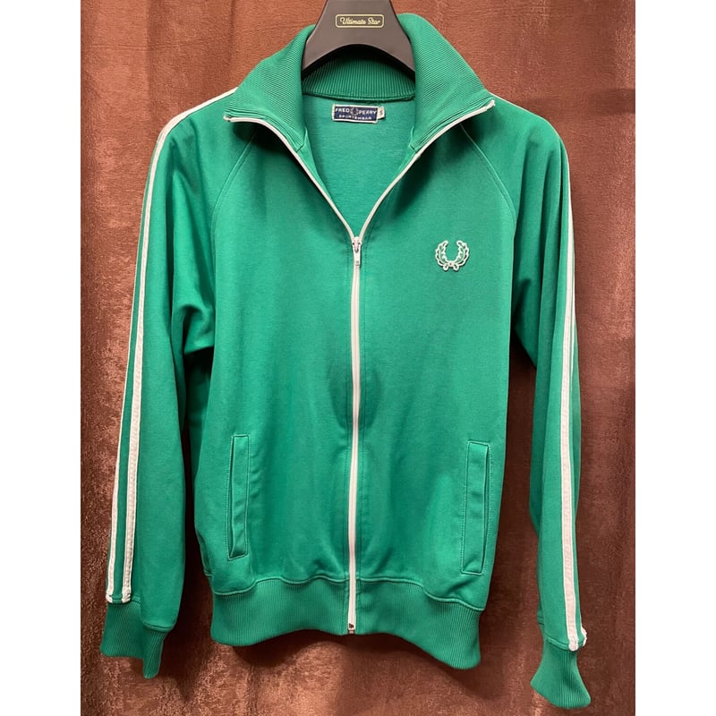 MADE IN PORTUGAL製 FRED PERRY トラックジャケット グリーン S MADE IN PORTUGAL製 FRED PERRY トラックジャケット グリーン S