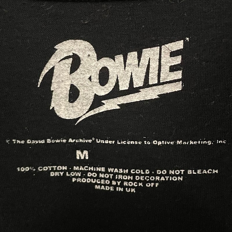 MADE IN UK製 David Bowie 1978 WORLD TOUR ロゴプリントT MADE IN UK製 David Bowie 1978 WORLD TOUR ロゴプリントT