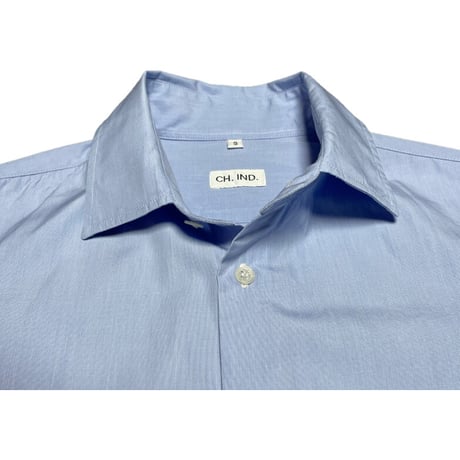 MADE IN FRANCE製 CH. IND. 長袖シャツ サックス Sサイズ