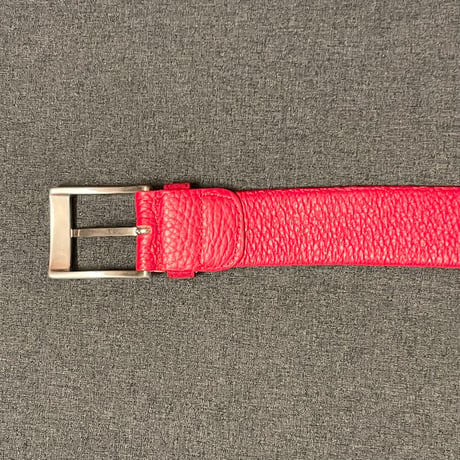 MADE IN ITALY製 Andrea D'AMICO レザーベルト レッド 85-100サイズ