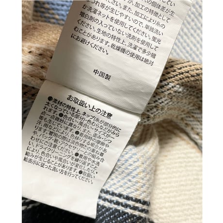 JACK ROSE × HOUSTON UNION MADE CLOTHING 長袖チェック柄ネルシャツ マルチカラー Lサイズ