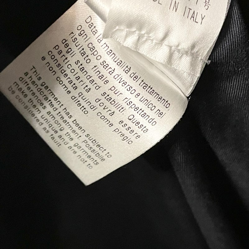 MADE IN ITALY製 GUCCI ベルベットPコート ブラック 48サイズ MADE IN ITALY製 GUCCI ベルベットPコート ブラック 48サイズ