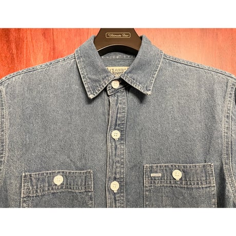MADE IN USA製 CLASSIC OLD WEST STYLES 長袖デニムシャツ インディゴ Mサイズ