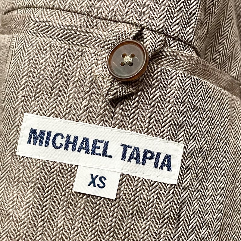 △訳あり商品△ MADE IN POLAND製 MICHAEL TAPIA リネンテーラードジ