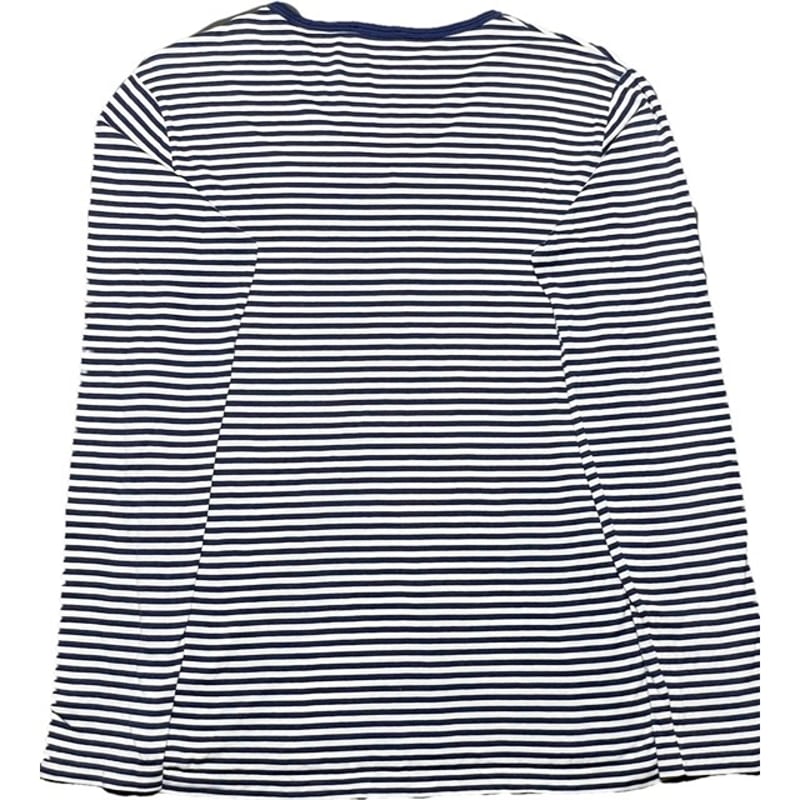 MADE IN ENGLAND製 SUNSPEL Vネックボーダー長袖Tシャツ