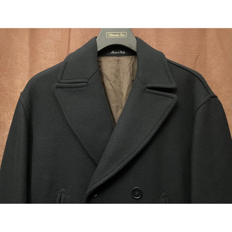 MADE IN ITALY製 PARK HOUSE カシミヤウールPコート ブラック 50 MADE IN ITALY製 PARK HOUSE カシミヤウールPコート ブラック 50