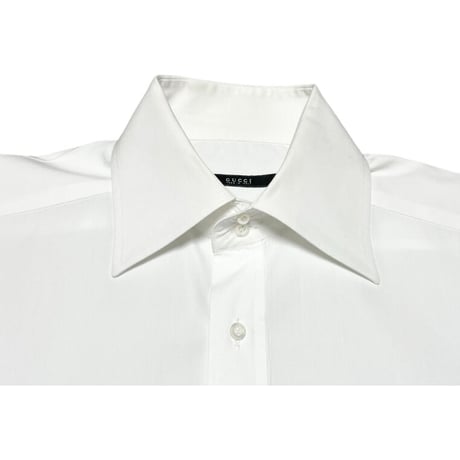 MADE IN ITALY製 GUCCI 長袖シャツ ホワイト 42-16 1/2サイズ