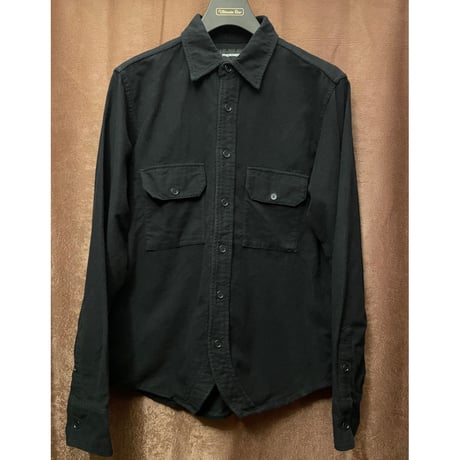 MADE IN JAPAN製 PHENOMENON 2010AWモデル 長袖コットンシャツ ブラック 38/Mサイズ