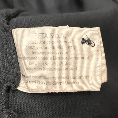 希少 MADE IN ITALY製 FRED PERRY 長袖鹿の子ニットシャツ ネイビー Mサイズ