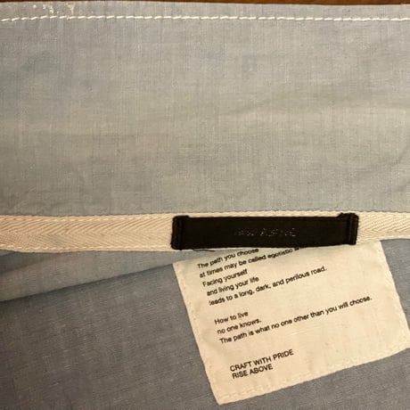MADE IN JAPAN製 WTAPS 長袖ダンガリーシャツ ライトインディゴ Mサイズ