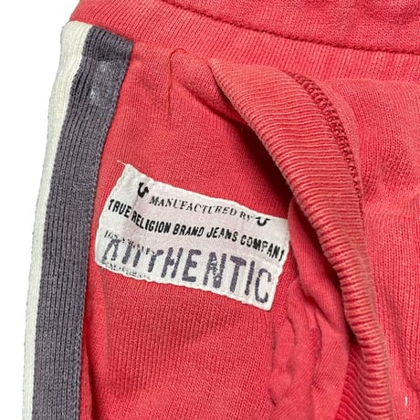 TRUE RELIGION スウェットハーフパンツ オレンジ Lサイズ
