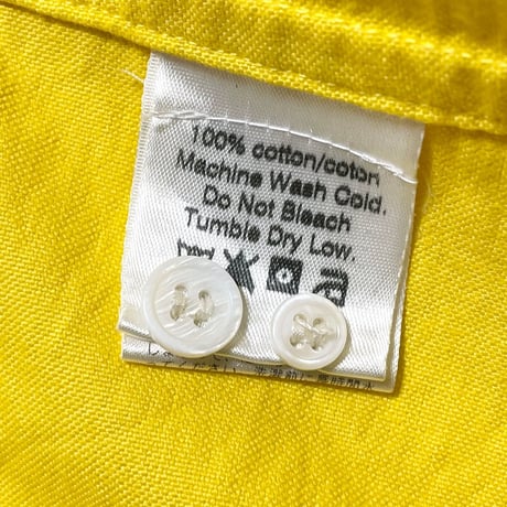 MADE IN USA製 BAND OF OUTSIDERS 長袖ボタンダウンオックスフォードシャツ イエロー Sサイズ