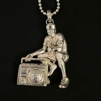 ☆未使用新古品☆ 激レア Gabriel Urist x PHENOMENON B-BOY Pendant Old School ボールチェーンネックレス シルバー