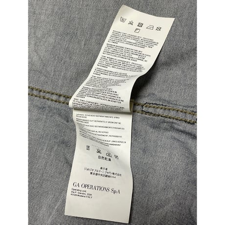 ARMANI JEANS 長袖デニムウエスタンシャツ インディゴ Mサイズ