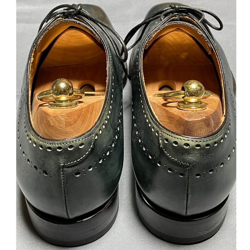 【特価5月末まで】最終日 ROBUS イタリア製木製靴型付ウィングチップブラック pd_d6e53a105745e22c78abf756e61