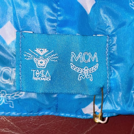 激レア ☆タグ付き新古品☆ TISA PHENOMENON × MCM トリプルネームモノグラムシースルーフード ブルー