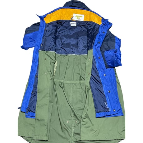 Awesome Boy × ichiryu made REMAKE MOUNTAIN MODS COAT ネイビー×カーキ XLサイズ
