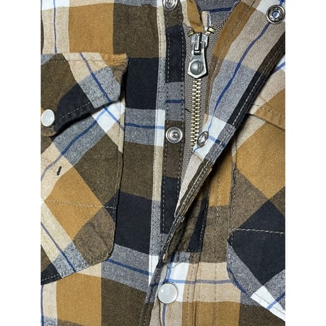 G-STAR RAW 長袖チェックシャツ ブラウン Sサイズ