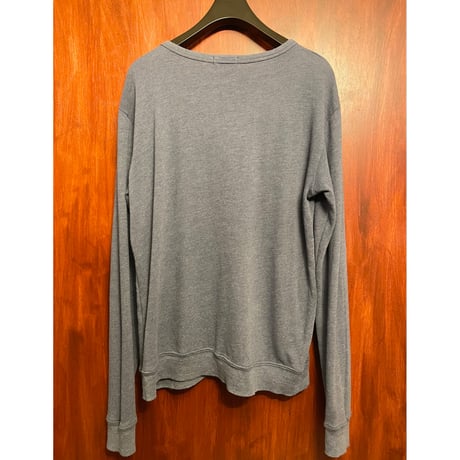 MADE IN USA製 CAL.Berries 長袖ニットカットソー ブルーグレー Sサイズ