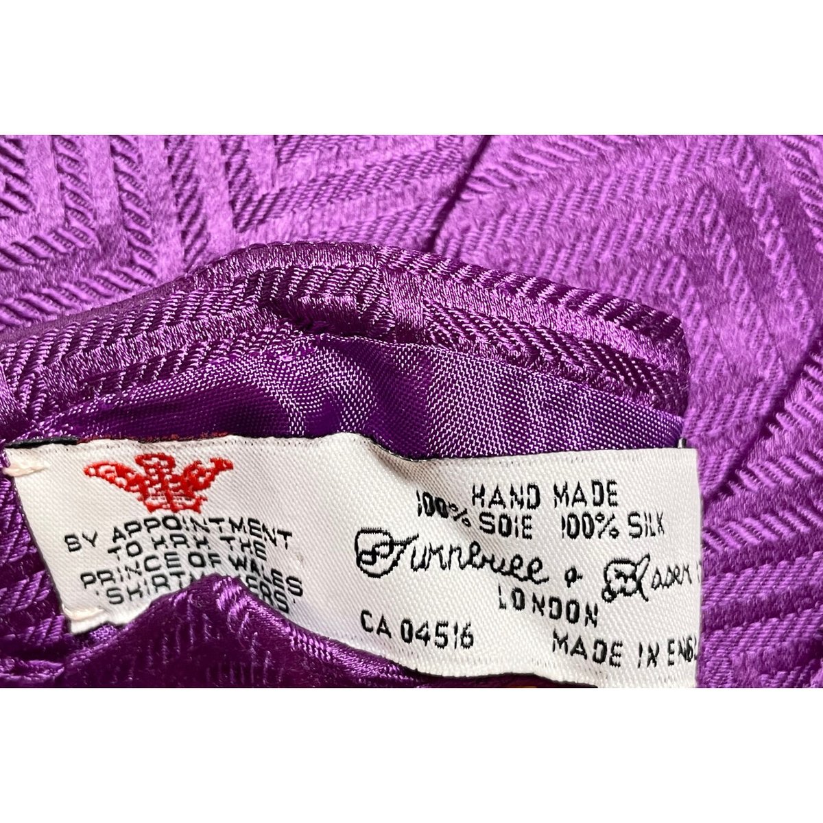 MADE IN ENGLAND製 Turnbull & Asser ハンドメイドシルクネクタイ