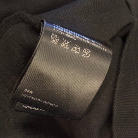 レア MADE IN JAPAN製 PHENOMENON × REVOLVER × bonjour record 限定 2011年AWモデル 半袖鹿の子ポロシャツ ブラック 40/Lサイズ