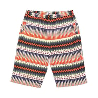 Healthknit 総柄ニットハーフパンツ マルチカラー Lサイズ