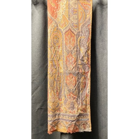 MADE IN ITALY製 ETRO ペイズリー柄ウールシルクストール マルチカラー