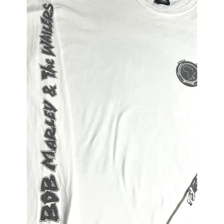 MADE IN MEXICO製 Stussy × Bob Marley コラボ長袖プリントTシャツ ホワイト XLサイズ